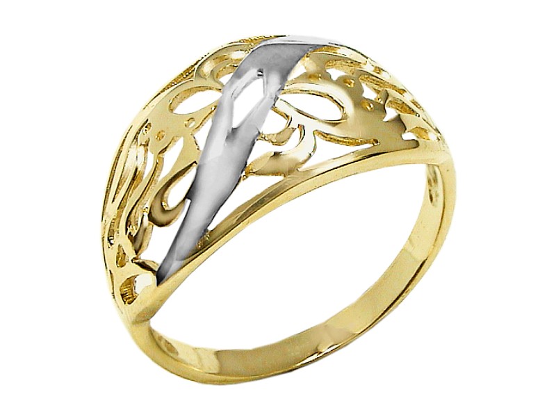 Złoty pierścionek żółte złoto - 7663