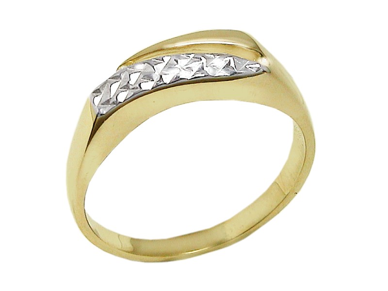 Złoty pierścionek żółte złoto - 7664