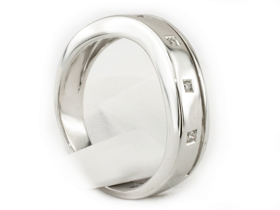 Pierścionek z brylantami białe złoto promocja - 767skW_pro — zdjęcie 3