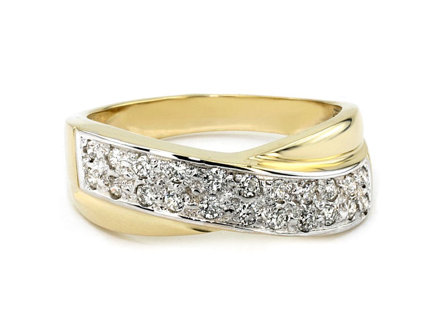 Złoty pierścionek z brylantami żółte złoto - 7776br_SI1_H — zdjęcie 3