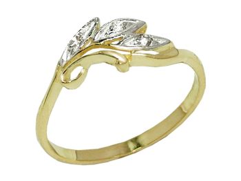 Złoty Pierścionek zaręczynowy z brylantami - 7875br_Si_H - 1