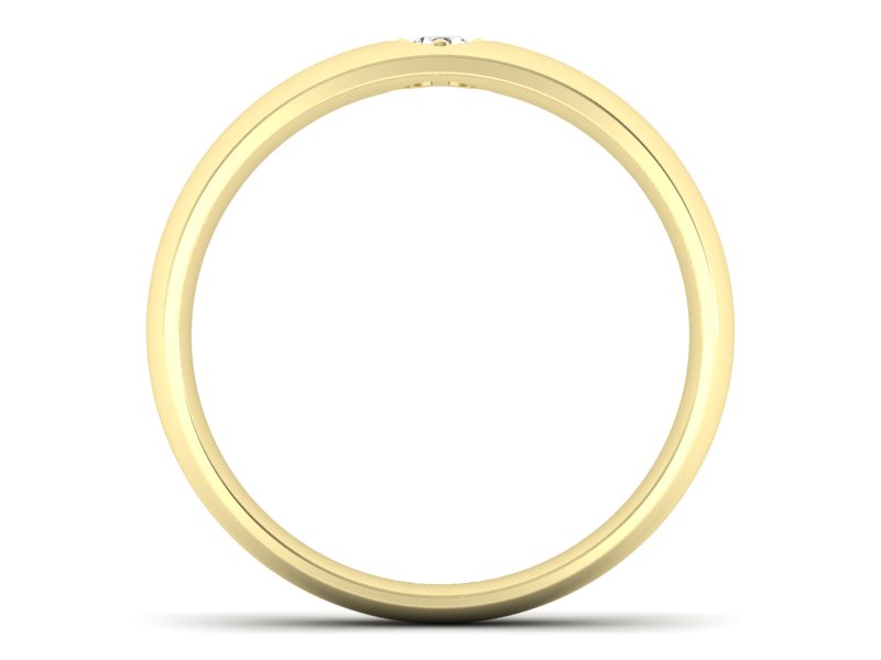 Pierścionek z brylantem żółte złoto promocja - 793skW_pro — zdjęcie 2