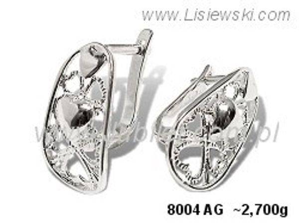 Kolczyki srebrne biżuteria srebrna próby 925 - 8004ag