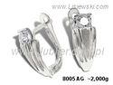 Kolczyki srebrne z cyrkoniami biżuteria srebrna próby 925 - 8005ag