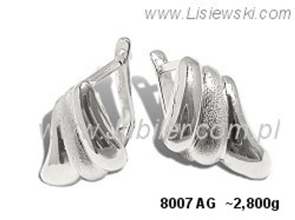Kolczyki srebrne biżuteria srebrna próby 925 - 8007ag