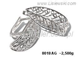 Kolczyki srebrne biżuteria srebrna próby 925 - 8018ag