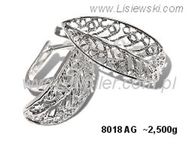Kolczyki srebrne cyrkonie biżuteria srebro 925 - 8018ag
