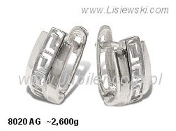 Kolczyki srebrne cyrkonie biżuteria srebro 925 - 8020ag - 1
