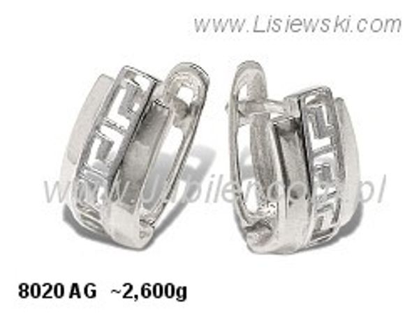 Kolczyki srebrne biżuteria srebrna próby 925 - 8020ag- 1