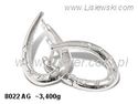 Kolczyki srebrne z cyrkoniami biżuteria srebrna próby 925 - 8022ag