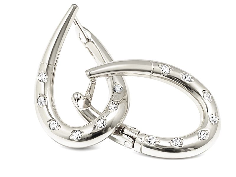 Kolczyki srebrne z cyrkoniami - 8022ag