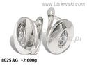 Kolczyki srebrne z cyrkoniami biżuteria srebrna 925 - 8025ag