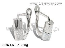 Kolczyki srebrne cyrkonie biżuteria srebro 925 - 8026ag