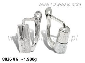 Kolczyki srebrne cyrkonie biżuteria srebro 925 - 8026ag - 1