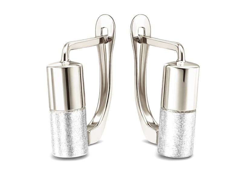 Kolczyki srebrne z cyrkoniami - 8026ag