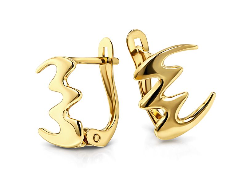 Złote kolczyki - 8085