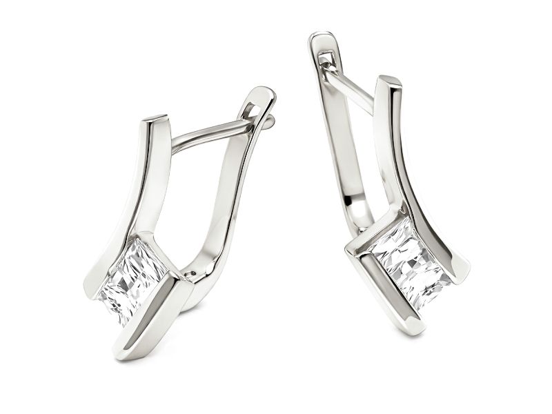 Srebrne kolczyki - 8087ag