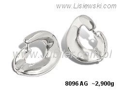 Kolczyki srebrne cyrkonie biżuteria srebro 925 - 8096ag