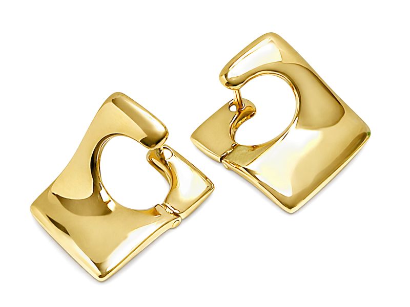 Złote kolczyki - 8097
