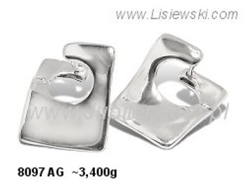 Kolczyki srebrne cyrkonie biżuteria srebro 925 - 8097ag - 1