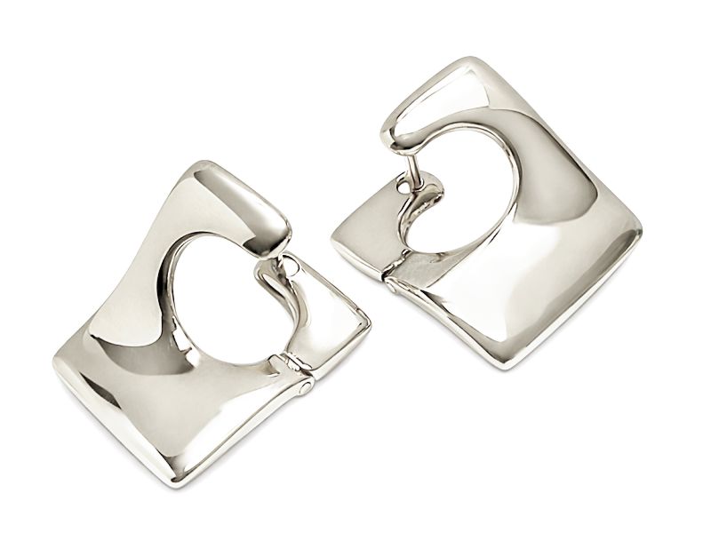 Kolczyki srebrne z cyrkoniami - 8097ag