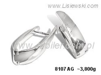 Kolczyki srebrne cyrkonie biżuteria srebro 925 - 8107ag - 1