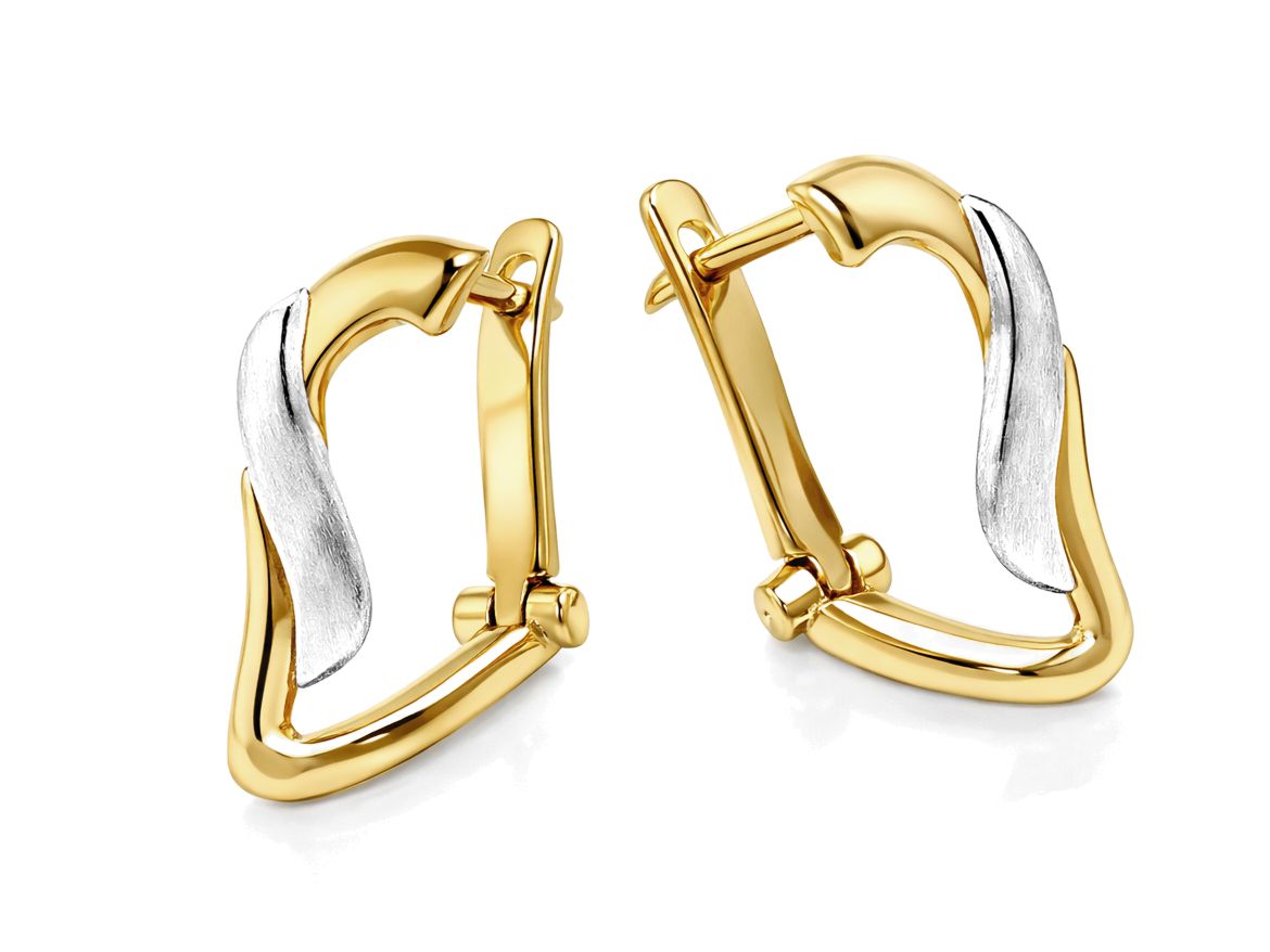 Złote kolczyki żółte złoto - 8180