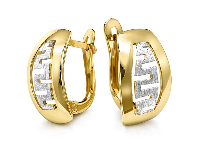 Złote kolczyki z żółtego złota - 8218