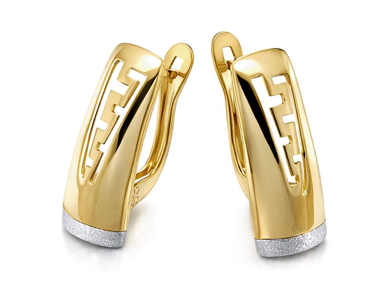 Złote kolczyki z żółtego złota - 8220