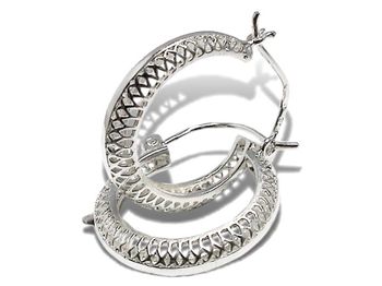 Kolczyki srebrne cyrkonie biżuteria srebro 925 - 826ag - 1