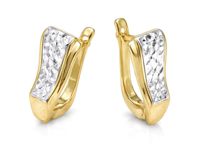 Złote kolczyki z żółtego złota - 8291