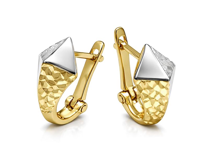 Złote kolczyki z żółtego złota - 8298