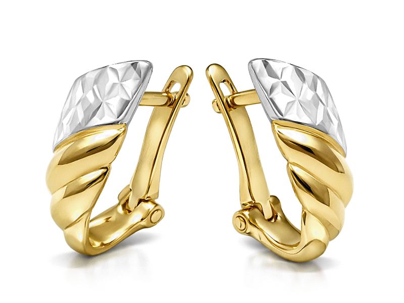 Złote kolczyki z żółtego złota - 8304