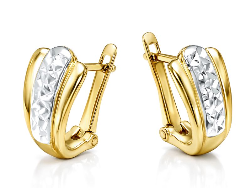 Złote kolczyki z żółtego złota - 8315