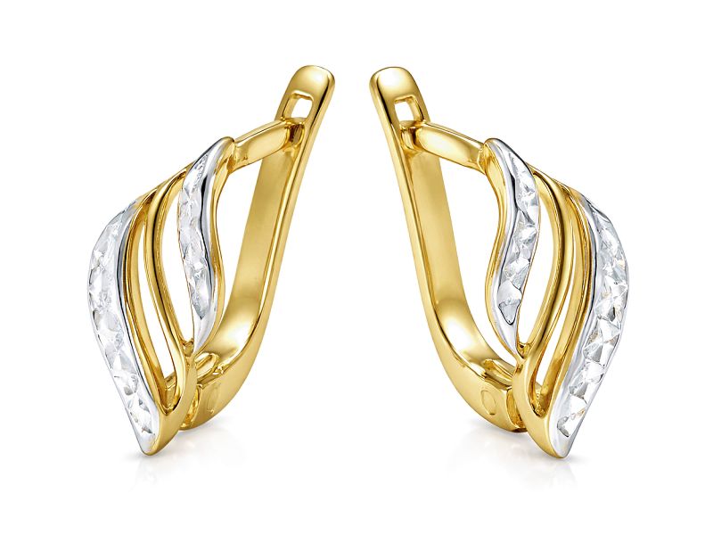 Złote kolczyki z żółtego złota - 8320