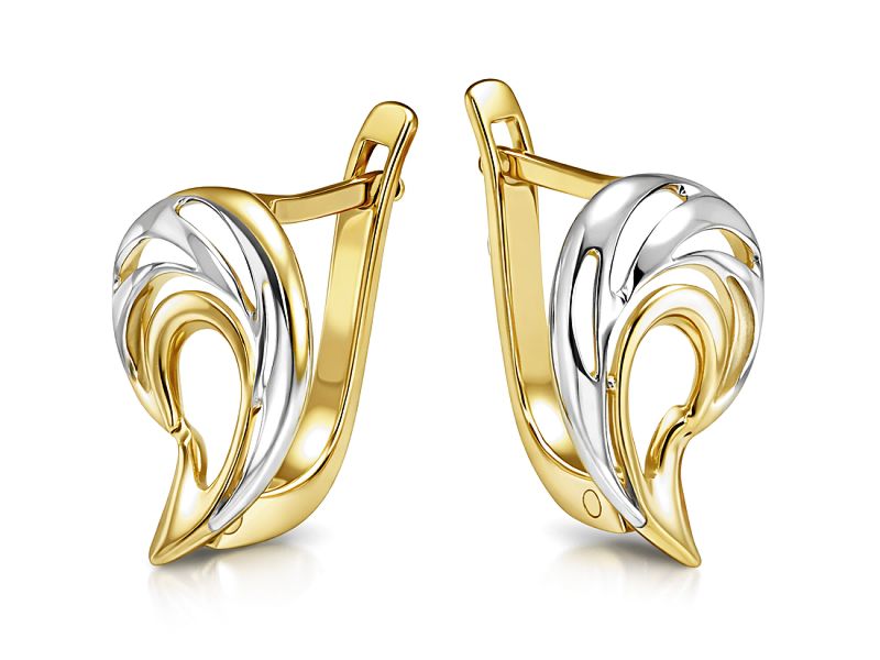 Złote kolczyki z żółtego złota - 8325