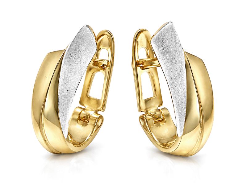 Złote kolczyki z żółtego złota - 8351