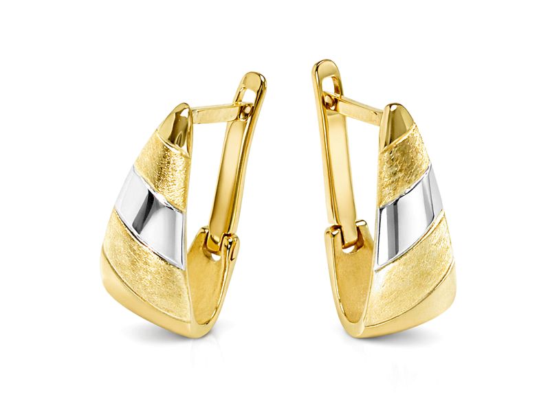 Złote kolczyki z żółtego złota - 836