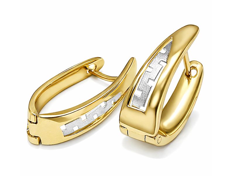 Złote kolczyki z żółtego złota - 8360