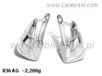 Kolczyki srebrne cyrkonie biżuteria srebro 925 - 836ag - 1