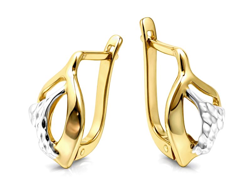 Złote kolczyki z żółtego złota - 8388