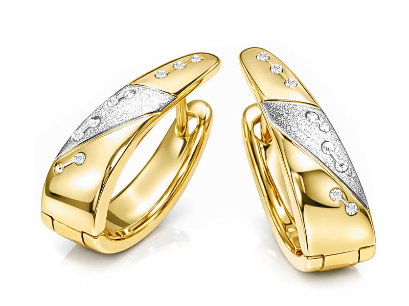 Złote kolczyki z żółtego złota - 8420