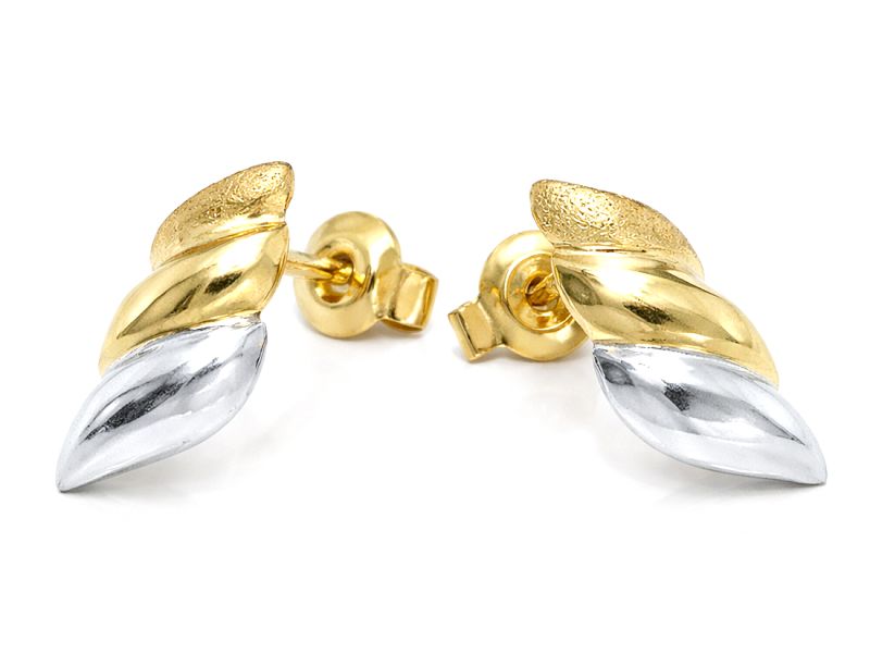 Złote kolczyki z żółtego złota - 8442