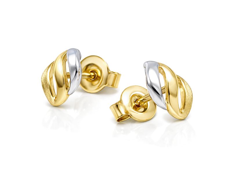 Złote kolczyki z żółtego złota - 8443