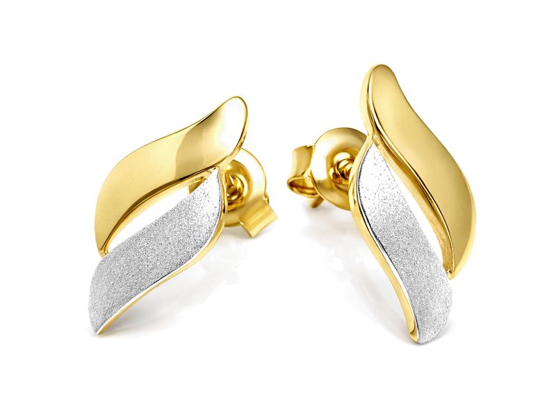 Złote kolczyki z żółtego złota - 8446