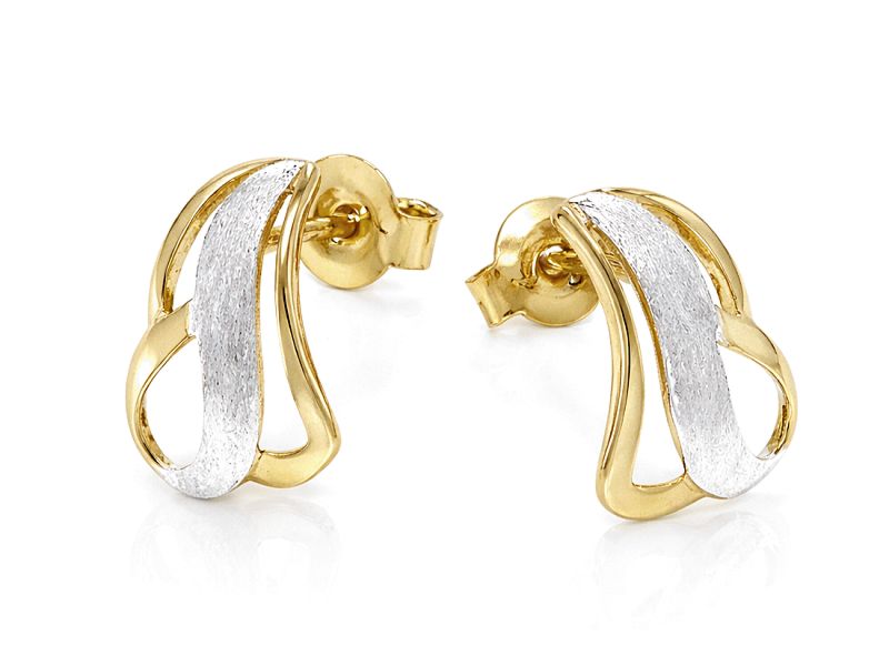 Złote kolczyki z żółtego złota - 8448