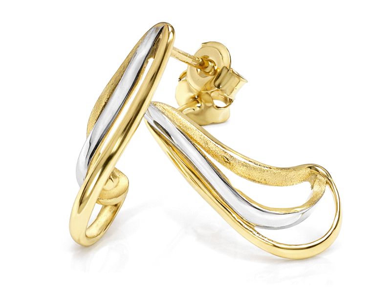 Złote kolczyki z żółtego złota - 8451