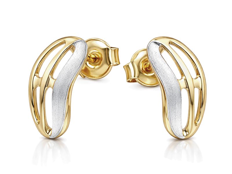 Złote kolczyki z żółtego złota - 8454