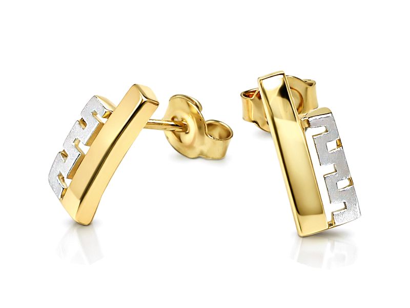 Złote kolczyki z żółtego złota - 8455