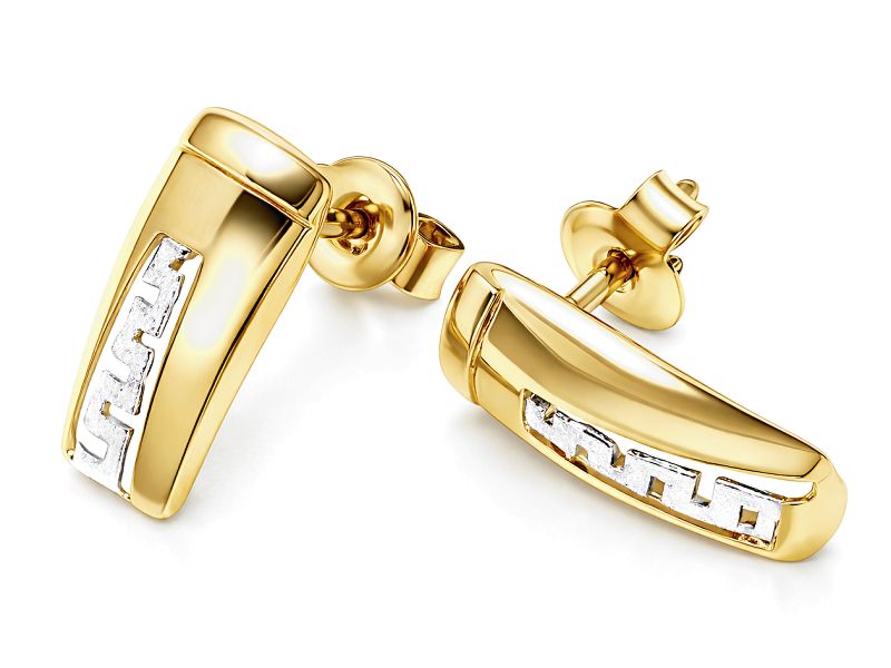 Złote kolczyki z żółtego złota - 8457